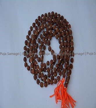 ps-Rudrakshya Mala (रुद्राक्ष माला) 108 Bead Small 9mm
