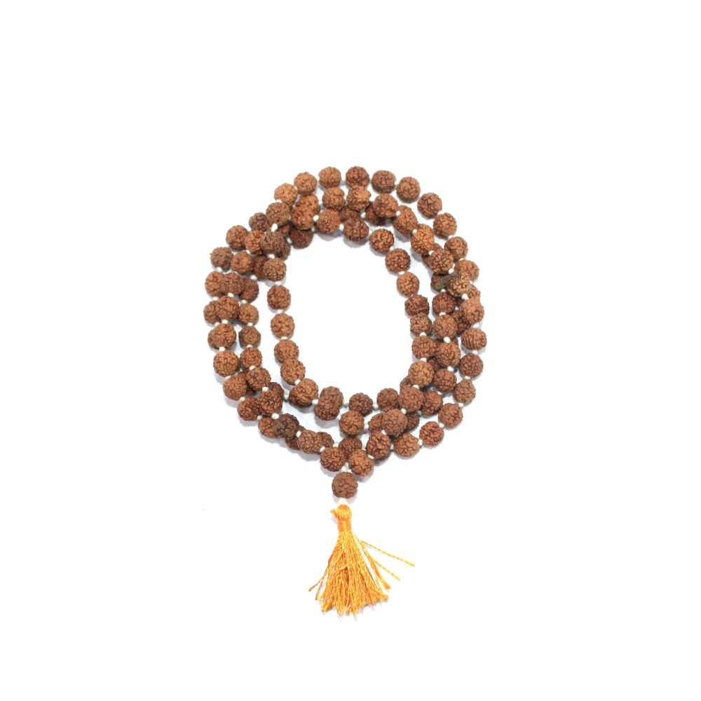 ps-Rudrakshya Mala (रुद्राक्ष माला) 108 Bead Small 7mm